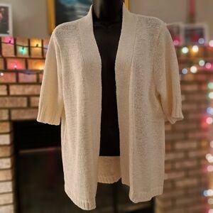 EUC Appleseed's Open Front Knit Cardigan Ivory M